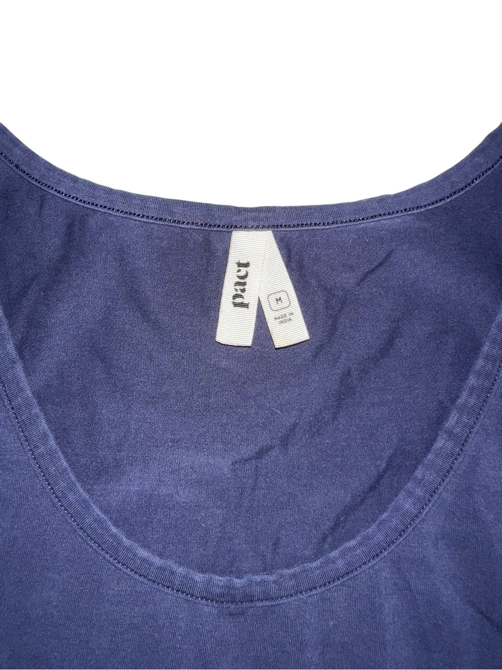Pact Organic Cotton Sleeveless Navy Maternity Midi Tank Dress MEDIUM - Picture 4 of 6